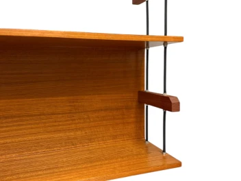 Mid-Century Modern Wall Mounted Shelf by Walter Wirtz for Wilhelm Renz, 1960s